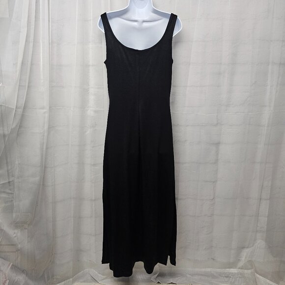 Vintage A.B.S. Maxi Dress Sleeveless Goth Shift Grunge Minimalist L - Picture 4 of 9